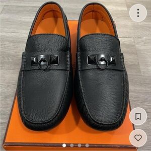 Hermes ‘Irving’ Loafers size 40 with Logo Buckle
